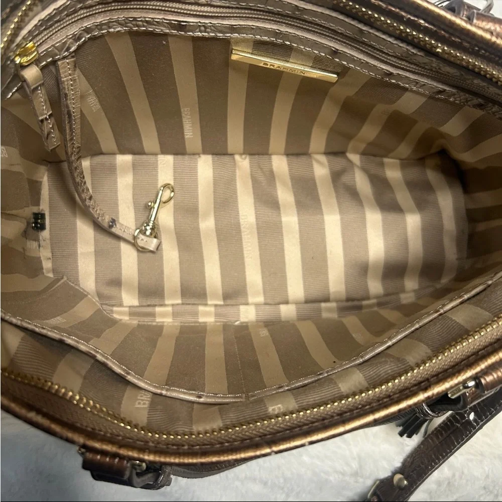 Brahmin Mini Asher Riesling Tri-Color Leather Tote - Picture 6 of 12